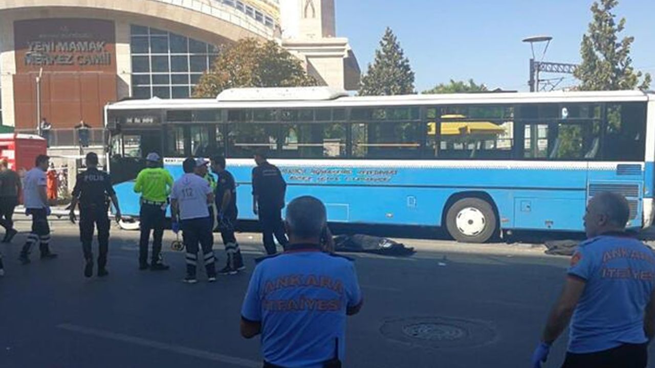 Ankara'da yayalara çarpan özel halk otobüsünün şoförü tutuklandı