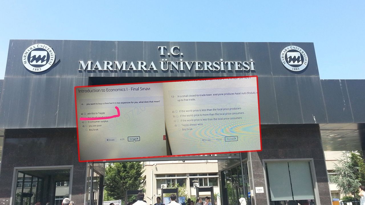 Marmara Üniversitesi'nin final soruları olay yarattı!