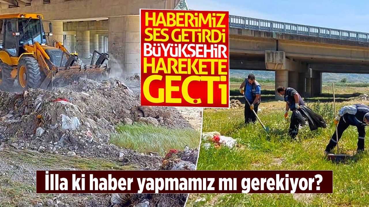 Haberimiz ses getirdi, Büyükşehir Belediyesi Aksu Nehri ve çevresini temizledi