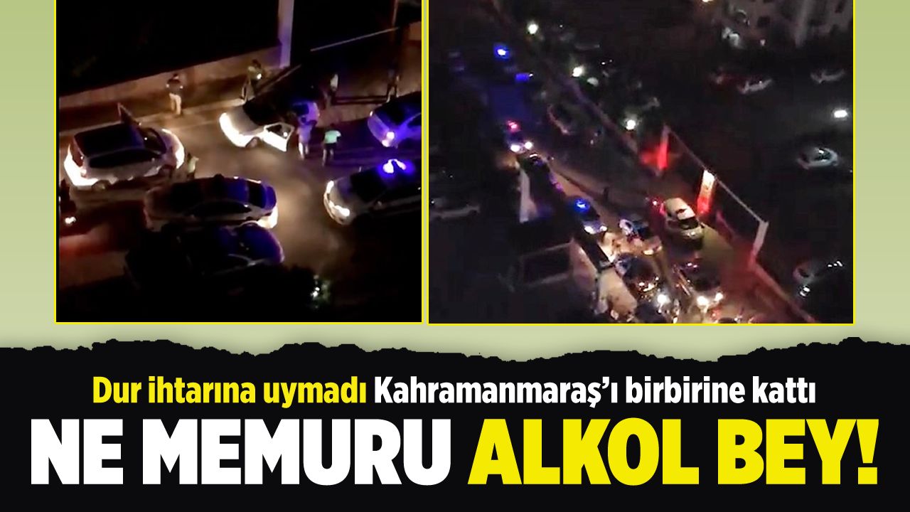 Kahramanmaraş'ta polisin 'dur' ihtarına uymayan alkollü sürücü kıskıvrak yakalandı