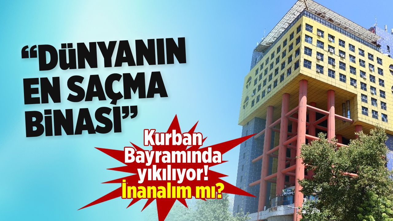 Kahramanmaraş'ın simgesi renkli bina Kurban Bayramı'nda yıkılacak