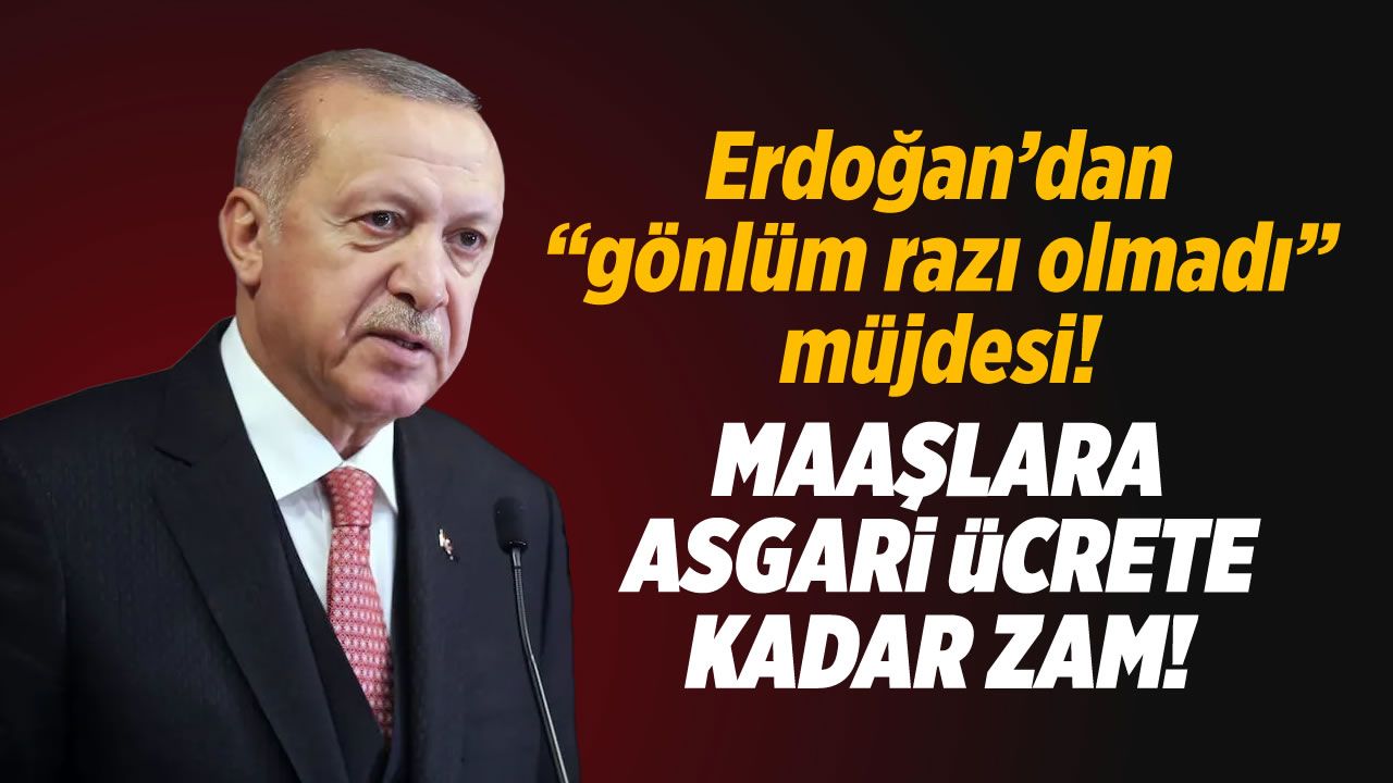 Erdoğan müjdeyi duyurdu: Maaşları asgari ücret seviyesine yükseltildi!