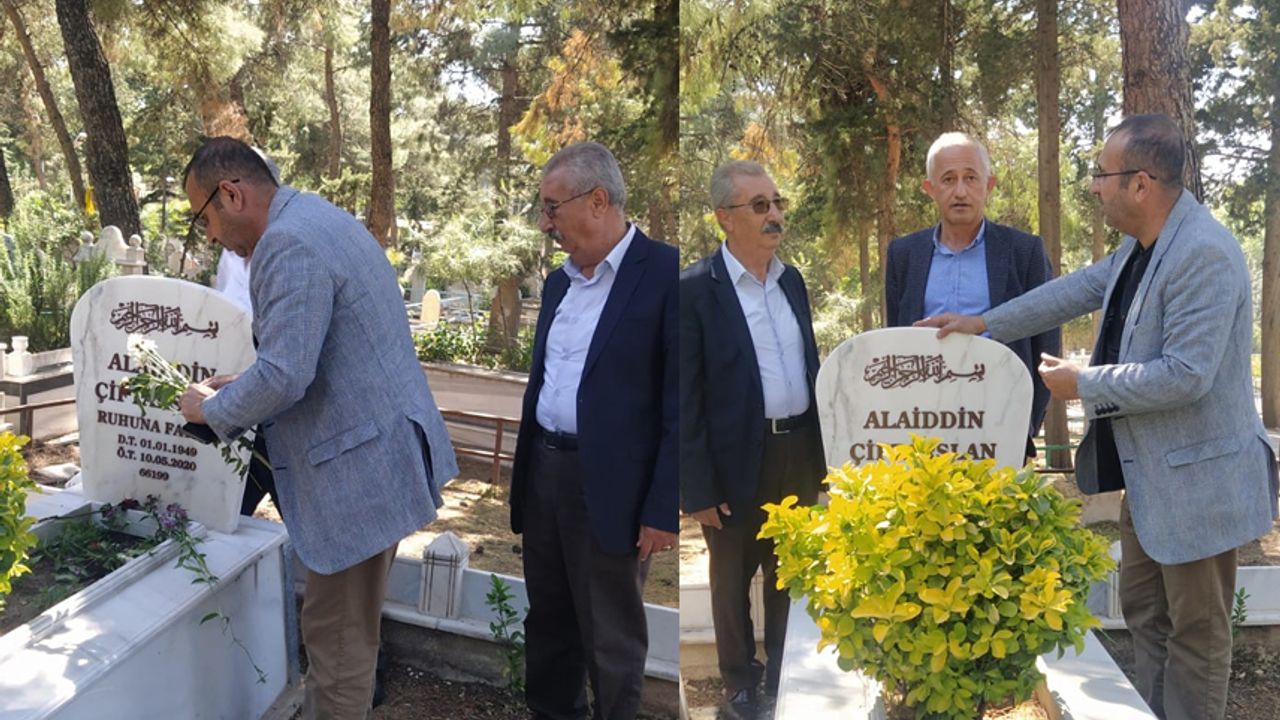 Alaaddin Çiftarslan ölüm yıl dönümünde mezarı başında anıldı