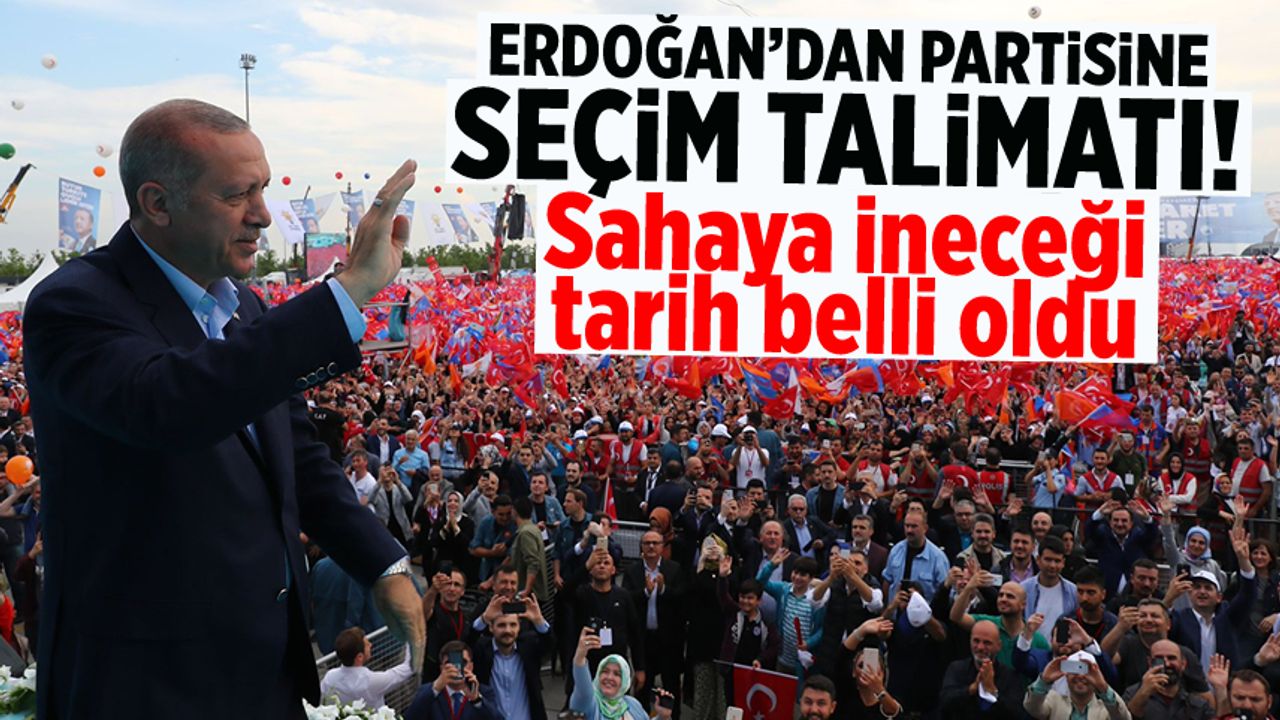 AK Parti'de genel seçim hazırlığı! Erdoğan talimatı verdi