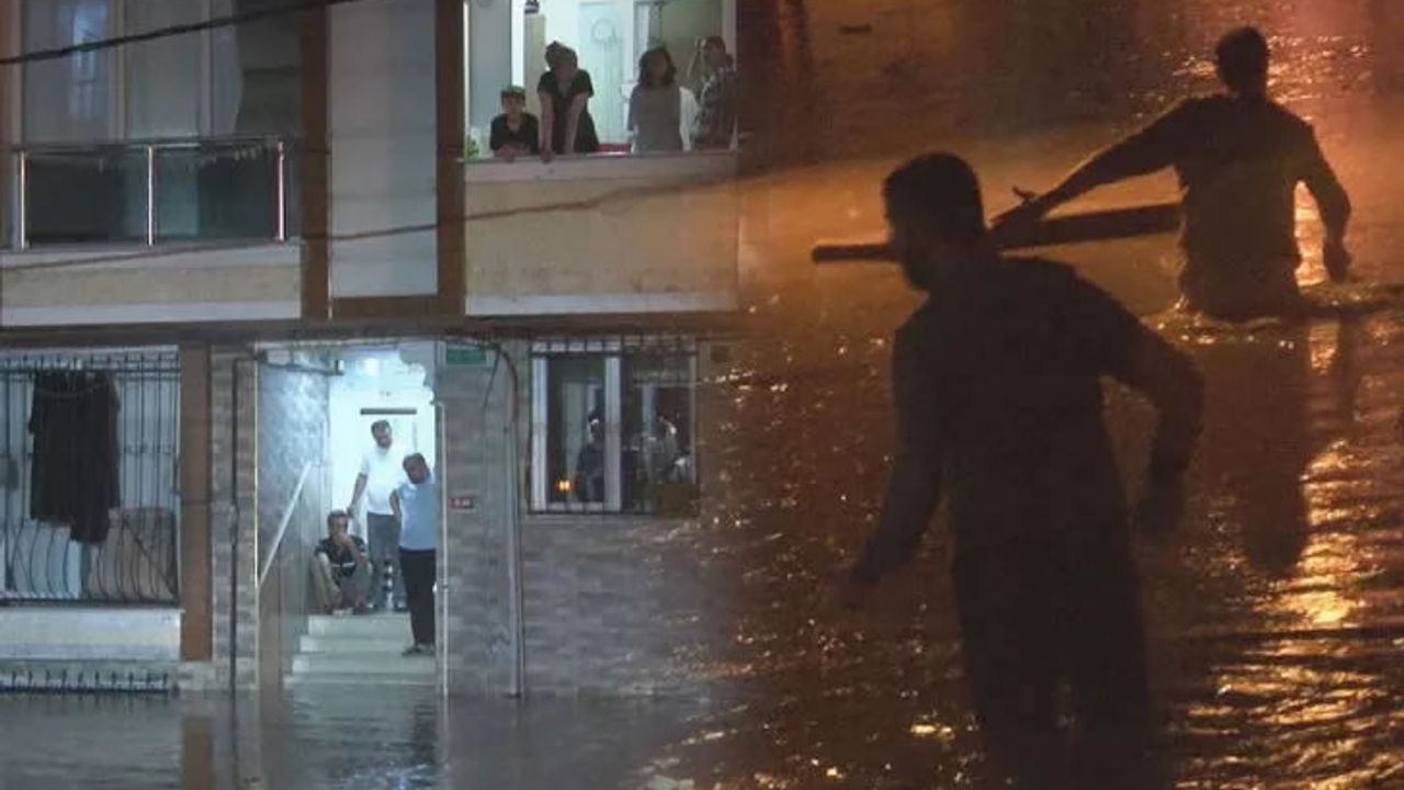 İstanbul'da ev ve iş yerlerini su bastı, çok sayıda kişi mahsur kaldı!
