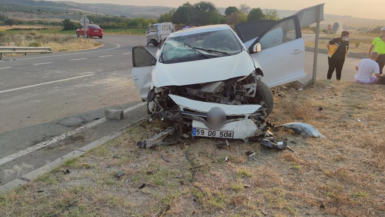 Tekirdağ'da gerçekleşen trafik kazasında 5 yaralı