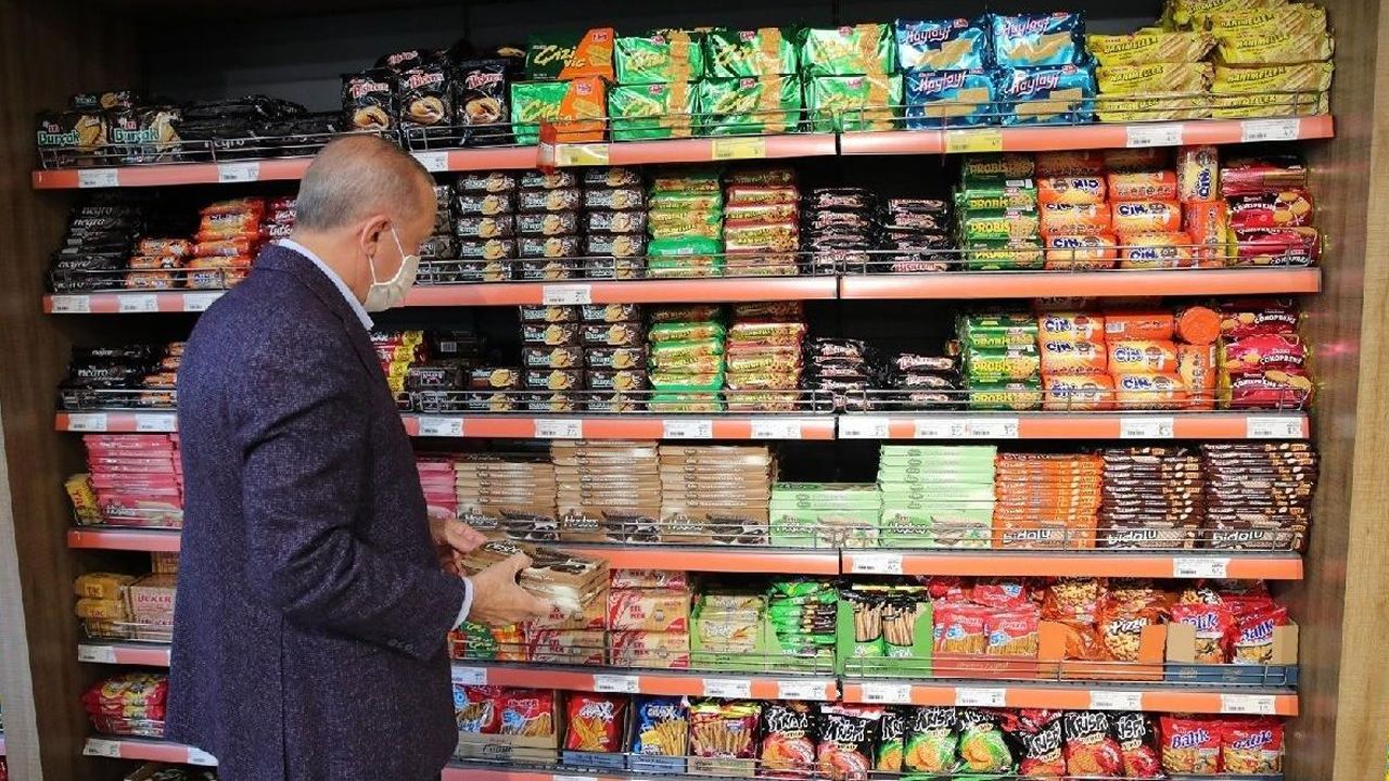 Erdoğan'ın önünde poz verdiği reyonda fiyatlar alev aldı