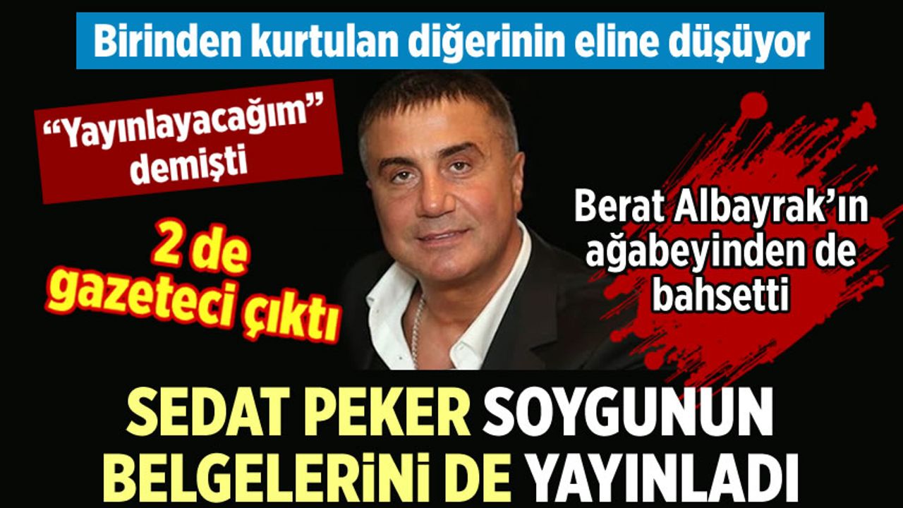 Sedat Peker çok eğleneceğiz demişti; bir rüşvetin belgelerini yayınladı, 50 tweet attı, 2 de gazeteci çıktı