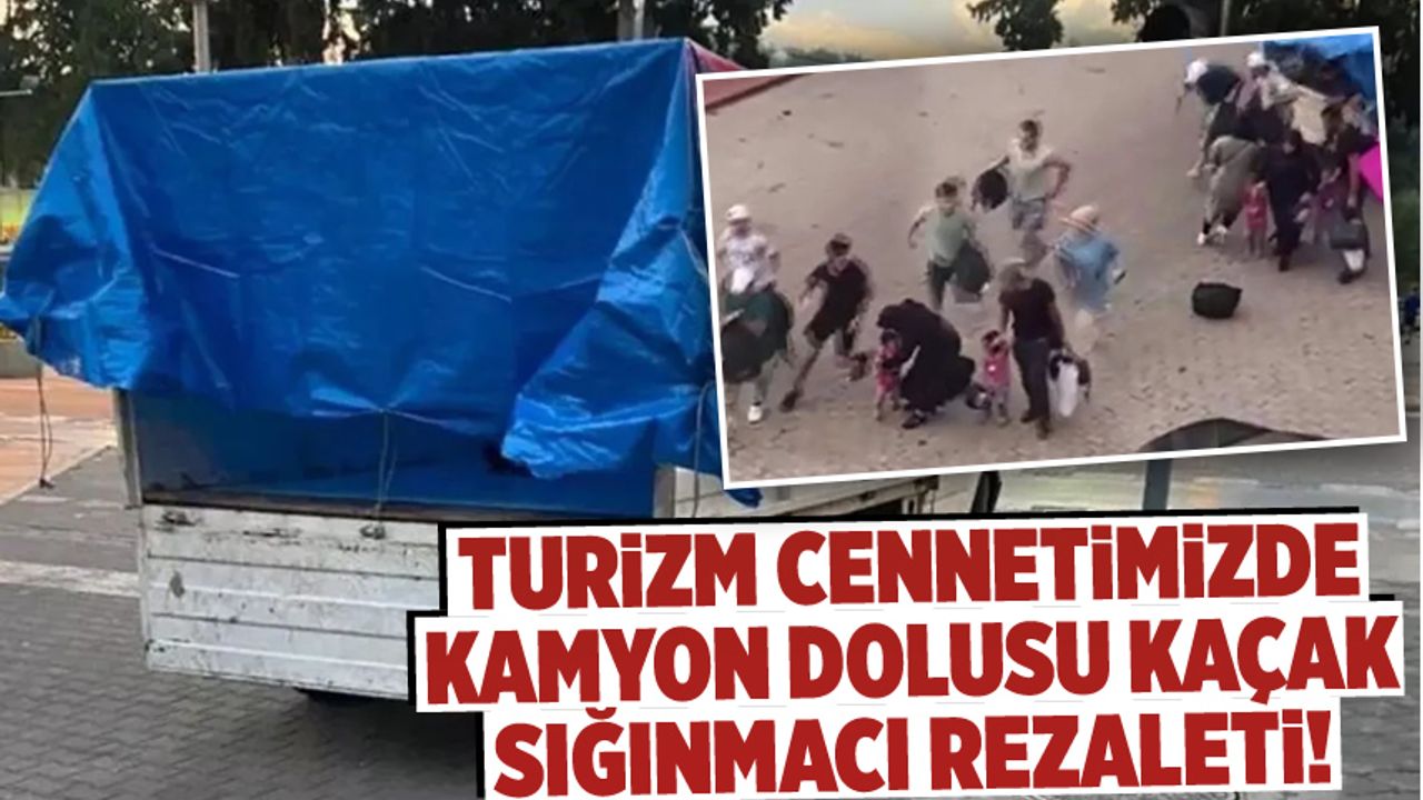 Kaçak göçmenleri Türkiye'nin turizm cennetine bıraktılar!