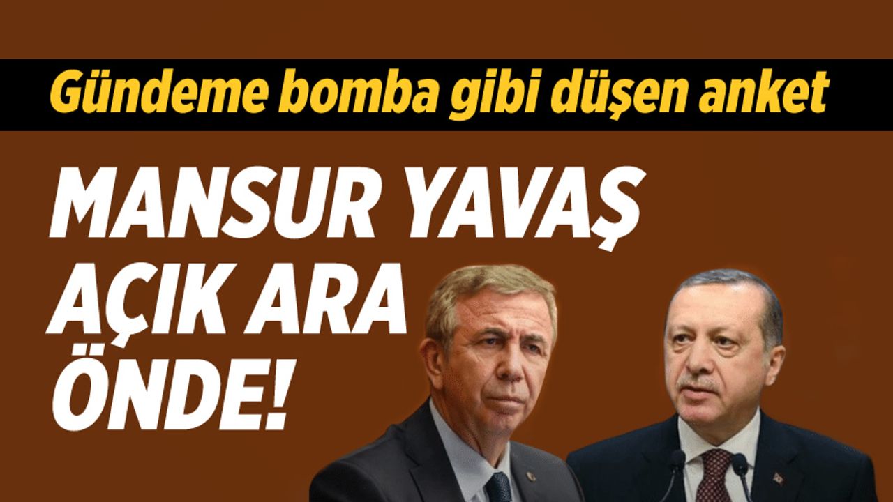 Ünlü anketçi açıkladı: Erdoğan ve Yavaş arasında rekor fark!
