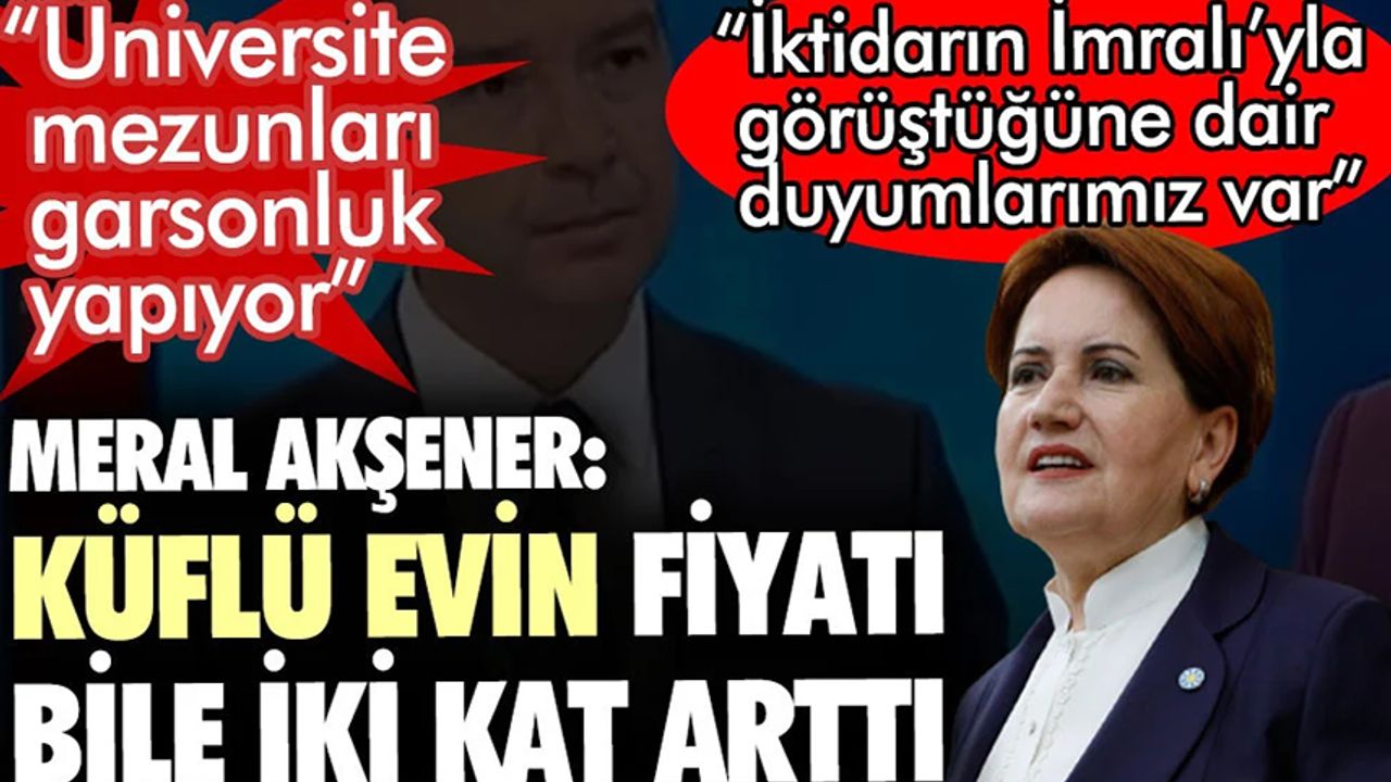 Akşener'den Erdoğan'a: Sen bostan korkuluğu musun derler adama