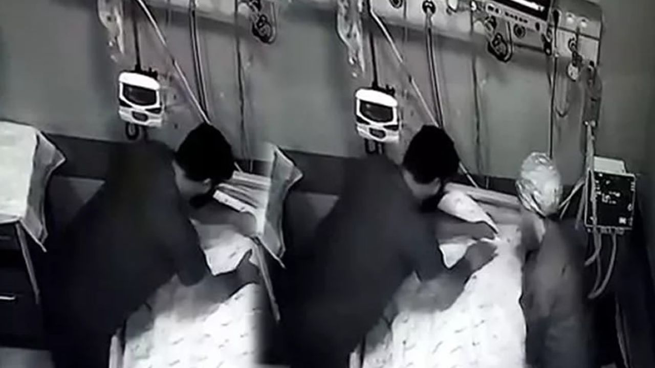 Özel hastanede skandal görüntüler! Hemşireler felçli hastanın ağzını ve boğazını sıktı