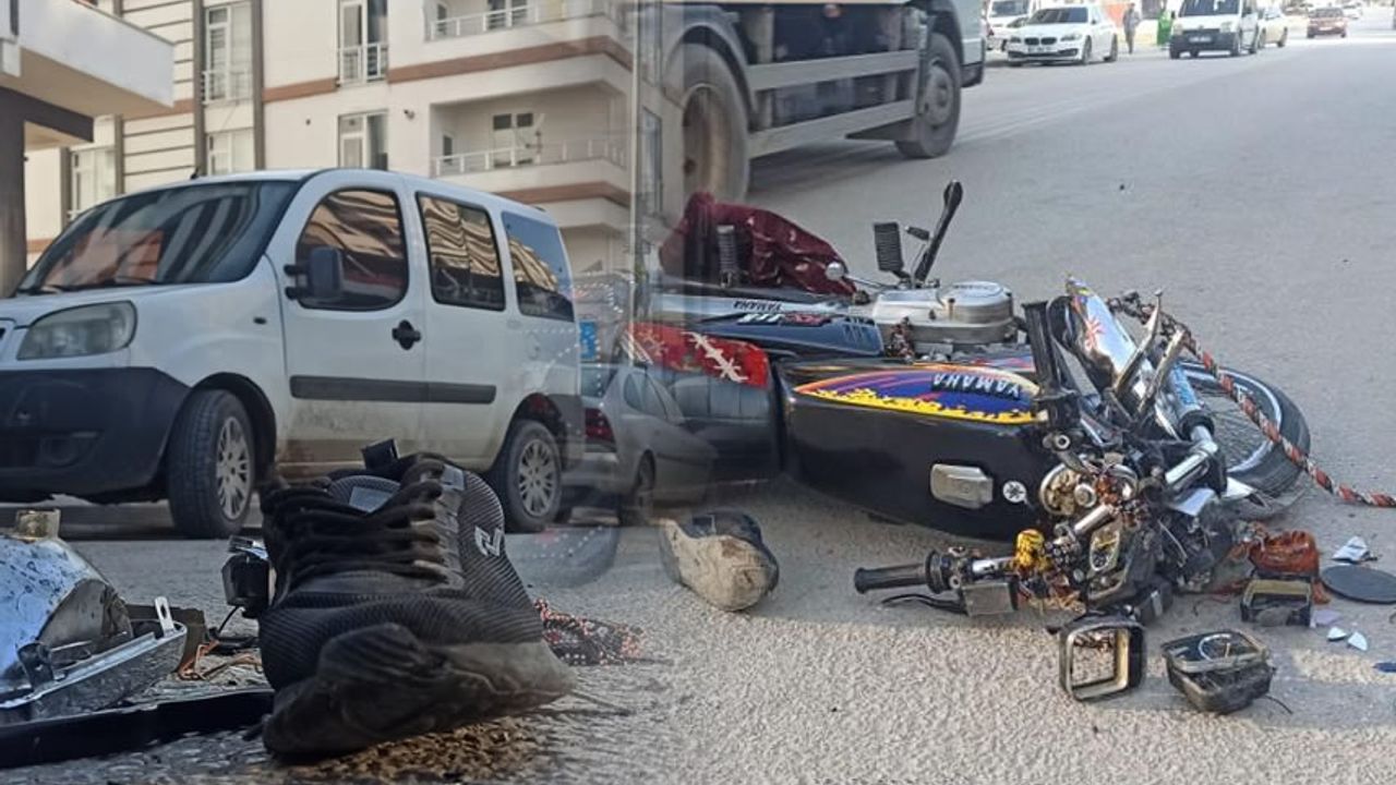 Kahramanmaraş'ta otomobille motosiklet çarpıştı! 1 ağır yaralı
