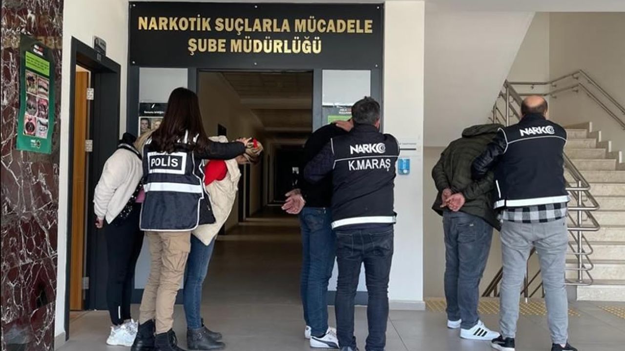 Kahramanmaraş’ta uyuşturucu operasyonunda yakalanan 4 kişi tutuklandı