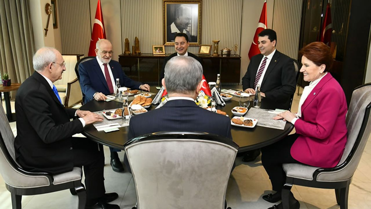 Kritik Altılı Masa toplantısı sonrası ortak açıklama: Erdoğan'ın adaylığı mümkün değil!