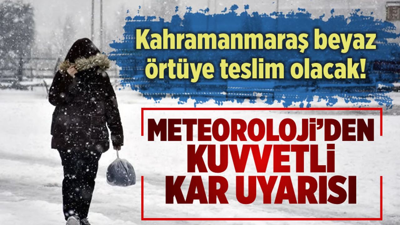 Kahramanmaraş'ta beklenen kar yağışı, meteoroloji radarında