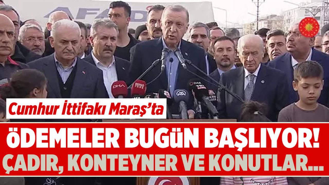 Erdoğan Malatya depremini hatırlatıp vurguladı! Çadır ve konteyner rakamlarını açıkladı...