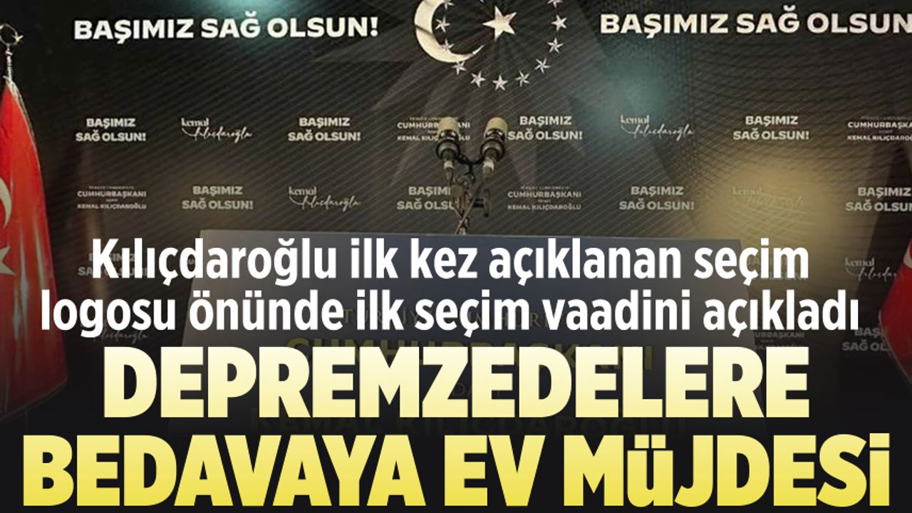 Kemal Kılıçdaroğlu: CHP iktidarında depremzedelere konutları ücretsiz vereceğiz!