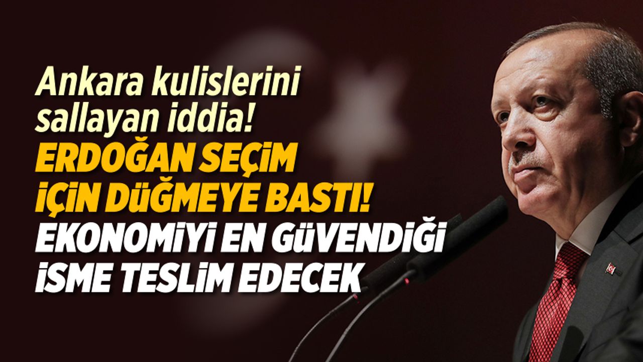 Erdoğan'ın seçim hamlesi herkesi şaşırtacak: Kulislerden bilgi geldi!