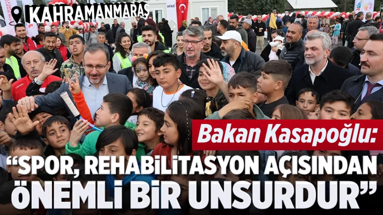 Bakan Kasapoğlu: "Spor, rehabilitasyon açısından önemli bir unsurdur"