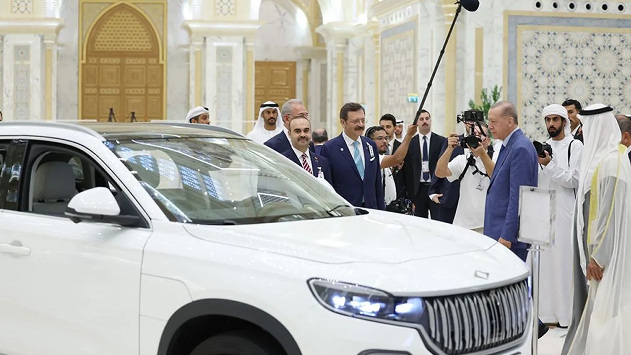 Erdoğan Birleşik Arap Emirlikleri liderine de TOGG hediye etti