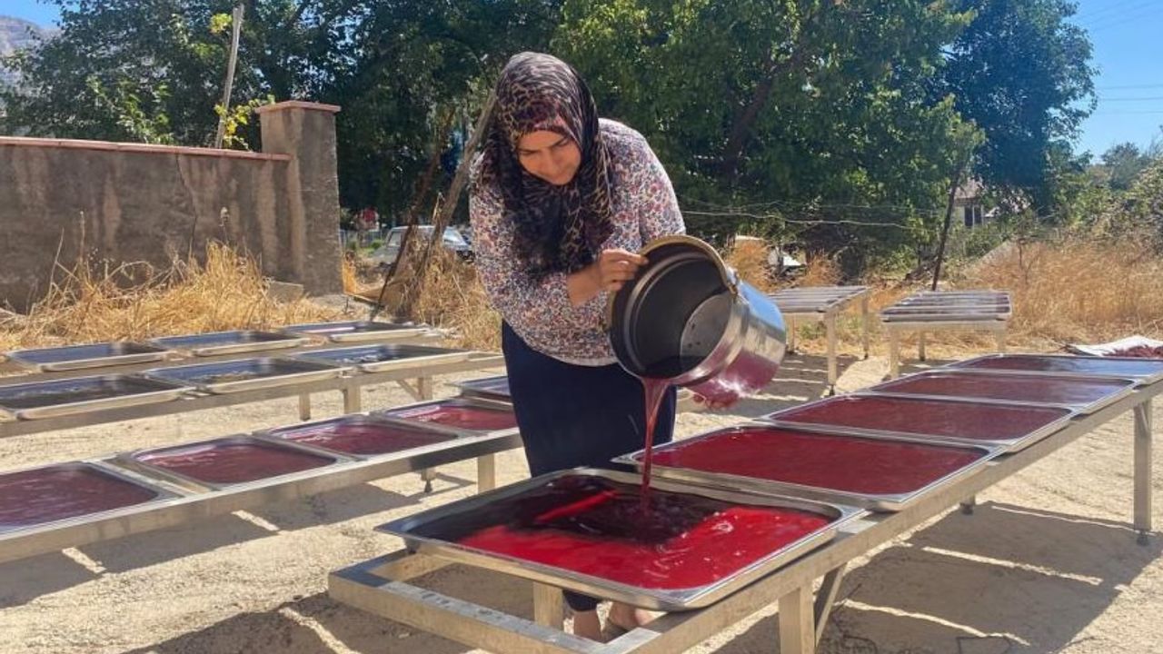 Kahramanmaraşlı girişimci kadın tescilli sumak ekşisi üretiyor