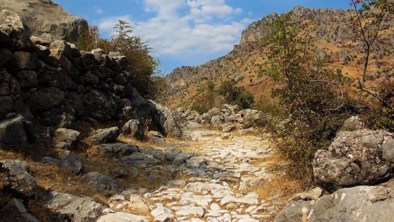 Kahramanmaraş'ta antik yol kalıntıları