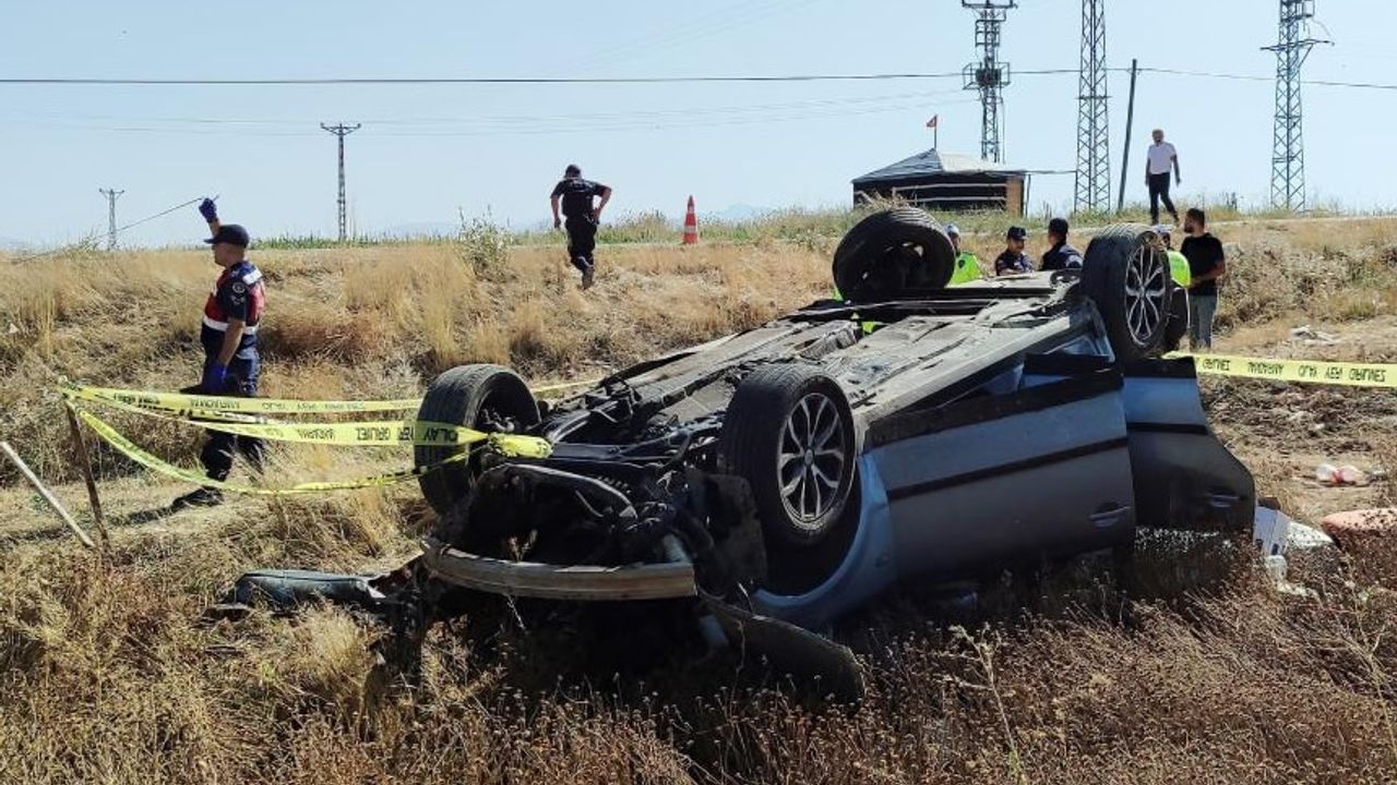 Kahramanmaraş'ta takla atan aracın sürücüsü hayatını kaybetti