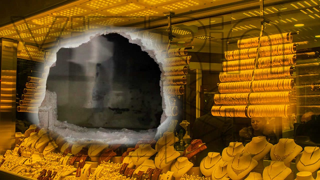 Her şey 15 dakika da oldu: Kahramanmaraş'ta duvarı delip kuyumcudan altınları kapıp kayıplara karıştılar!