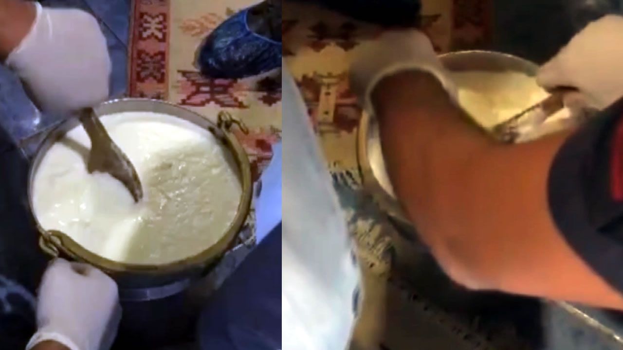 Kahramanmaraş'ta yoğurt satırı operasyonu: Yok artık dedirtti!