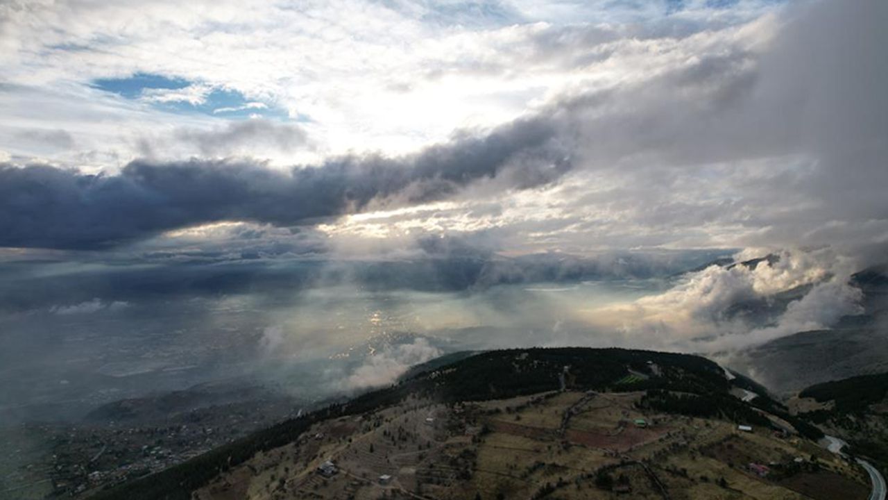 Kahramanmaraş’ta sis bulutları görsel şölen sundu
