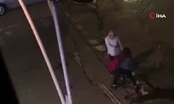 Sokak ortasında kadına tokat attı, çevredekiler izledi!