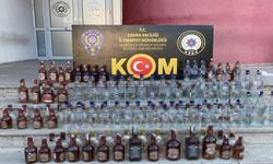 Sahte içki operasyonu! Adana'da 319 şişe sahte içki ele geçirildi