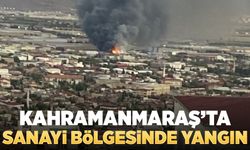 Kahramanmaraş'ta Küçük Sanayi Bölgesi'nde yangın!