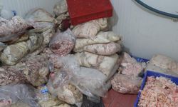 İnsanlık ölmüş dedirten olay! Elazığ'da baskın yapılan depodan kokuşmuş etler ele geçirildi