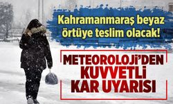 Kahramanmaraş'ta beklenen kar yağışı, meteoroloji radarında
