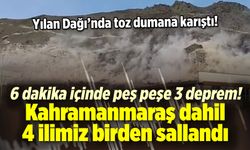 Kayseri'de peş peşe 3 deprem birden! Kahramanmaraş bile sallandı
