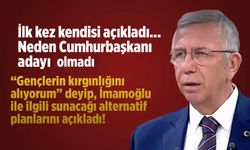 Mansur Yavaş neden cumhurbaşkanı adayı olmadığını açıkladı