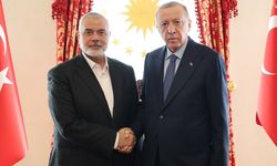 Cumhurbaşkanı Erdoğan, Dolmabahçe'de Haniye'yi kabul etti