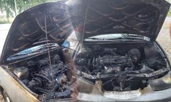 Kahramanmaraş'ta otomobil yangını