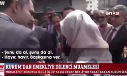 Bakan Kurum'dan kendisine emekli maaşlarının ne zaman yatırılacağını soran yaşlı kadına harçlık