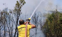 Ahır Dağı eteklerinde çıkan orman yangını kontrol altına alındı