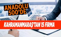 Anadolu’nun En Büyük 500 Şirketi Açıklandı! Listede Kahramanmaraş’tan da Markalar Var