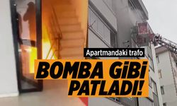 Kahramanmaraş’ta Panik Anları! Binadaki Trafo Bomba Gibi Patladı