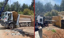 Kahramanmaraş’ta Devrilen Kamyonun Sürücüsü Hayatını Kaybetti