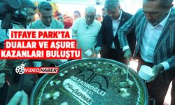 İtfaiye park'ta dualar ve aşüre kazanları buluştu