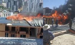 Kahramanmaraş’ta Lojman İnşaatında Yangın