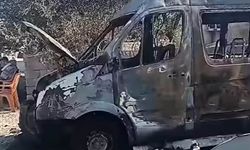 Kahramanmaraş’ta Park Halindeki Midibüs Yandı