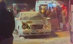 Eşiyle kavga etti otomobiliyle birlikte kendini ateşe verdi