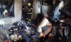 Kahramanmaraş'ta ev yangını